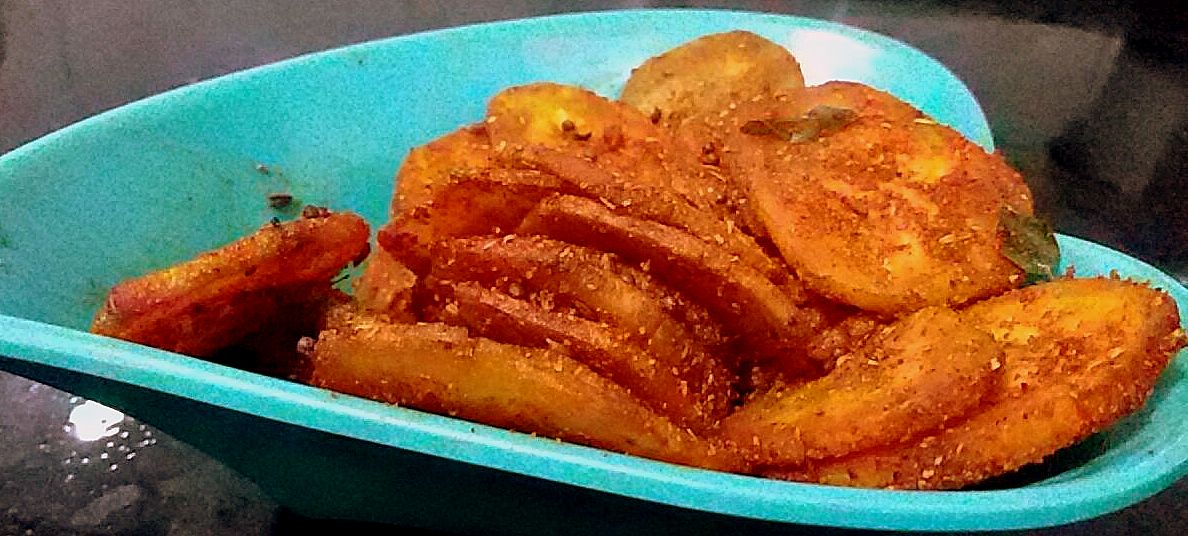 Raw banana fry