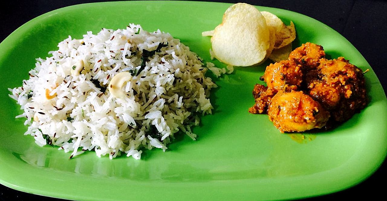 Cumin flavored rice/Jeera rice/Jeera Pulao