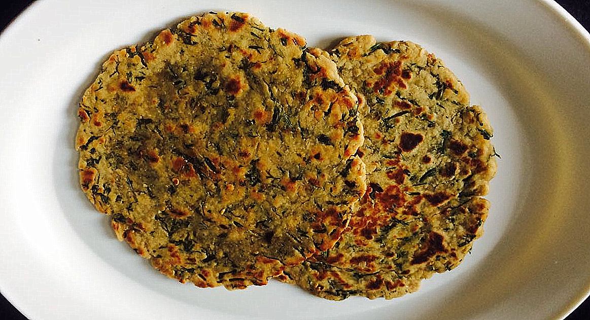 Cilantro Flatbread/Dhania Paratha