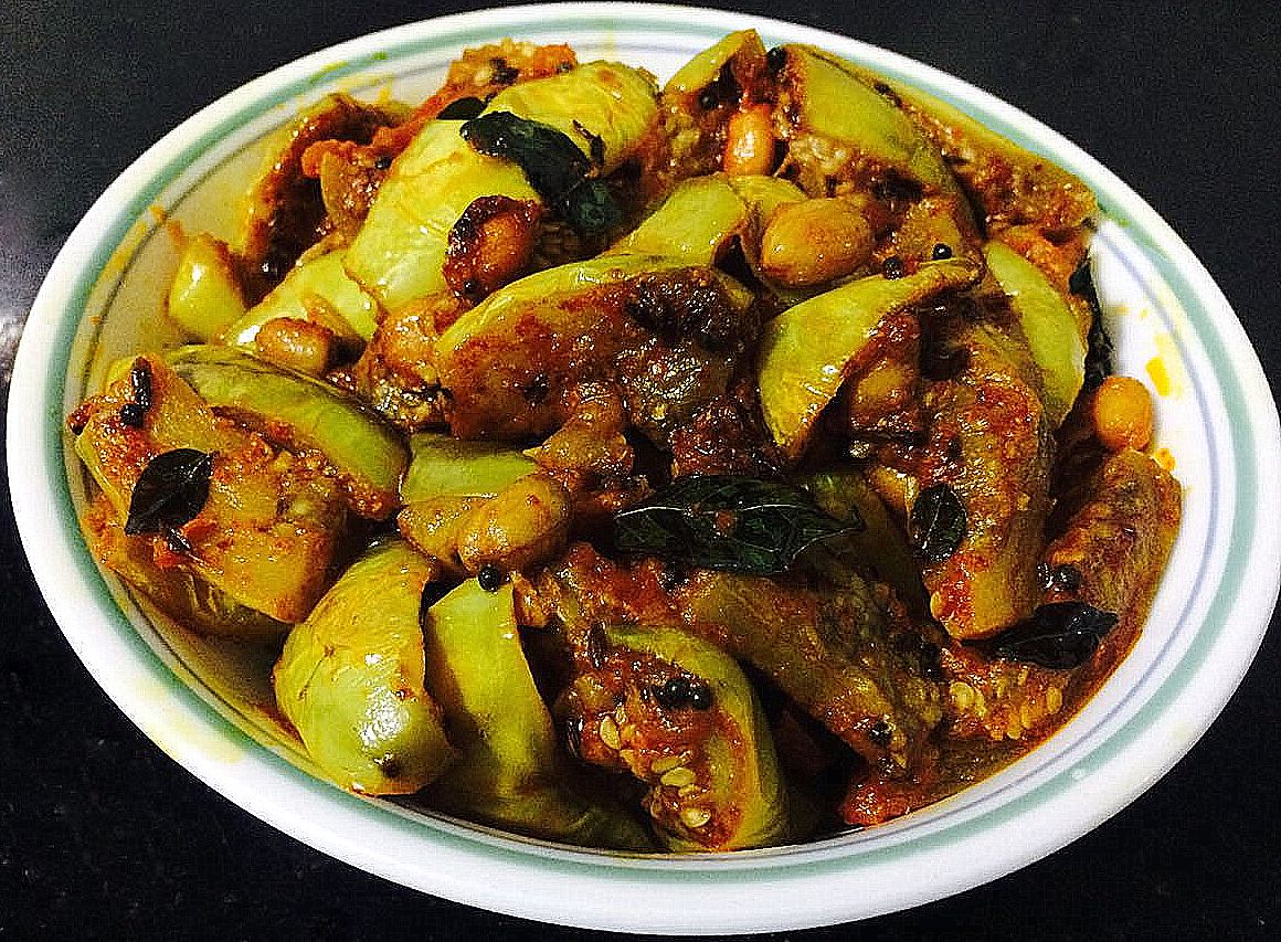 Eggplant (Brinjal) Peanut Curry