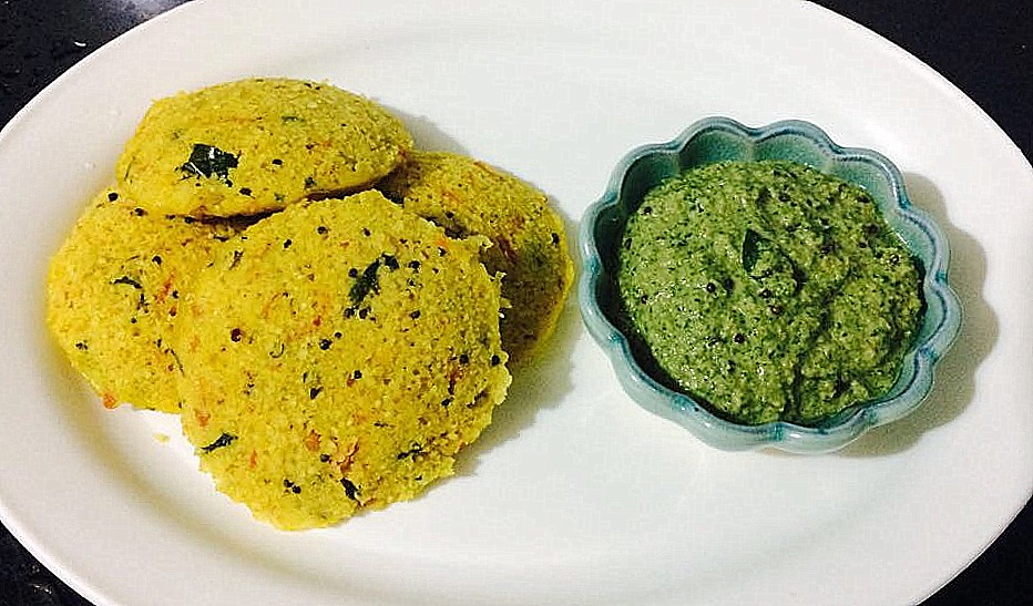 Instant Oats Spicy Idli