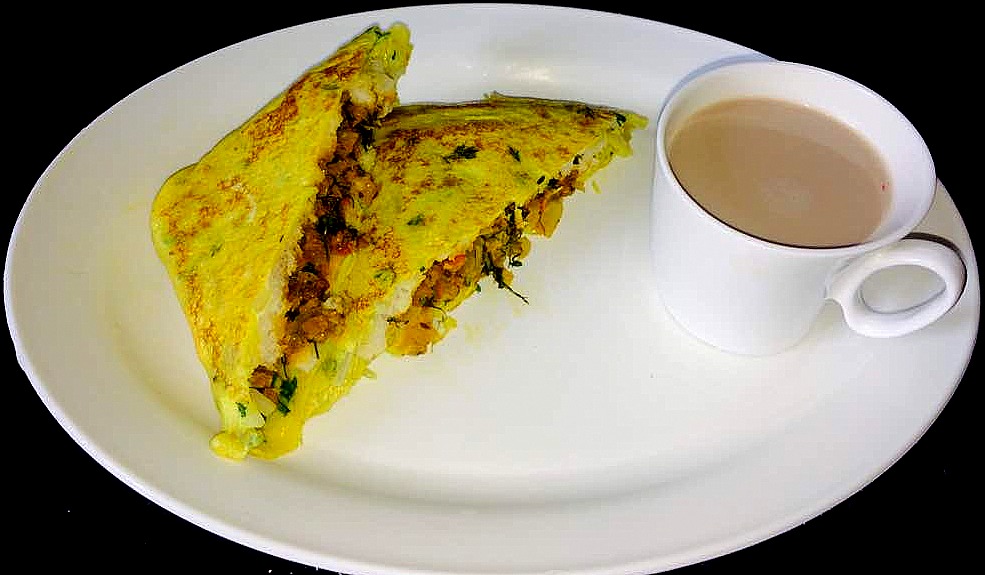 Stuffed Bread Omelette