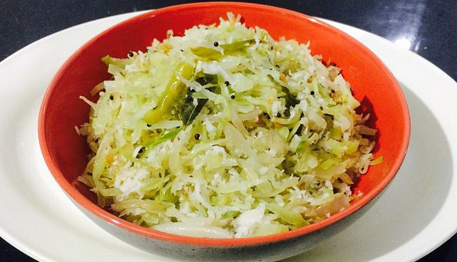 Stir Fried Cabbage/Cabbage Poriyal