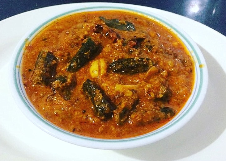 Okra Spicy Gravy/Vendakai Kolambu