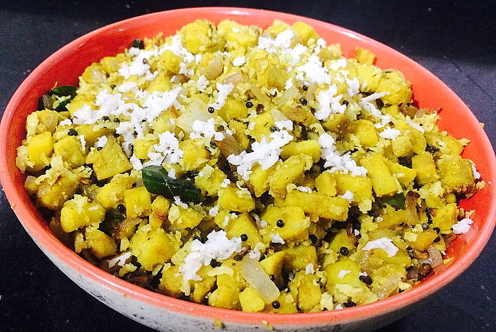 Stir Fried Elephant Yam/ Suran Ki Sabzi/ Senai Kizhangu Poriyal