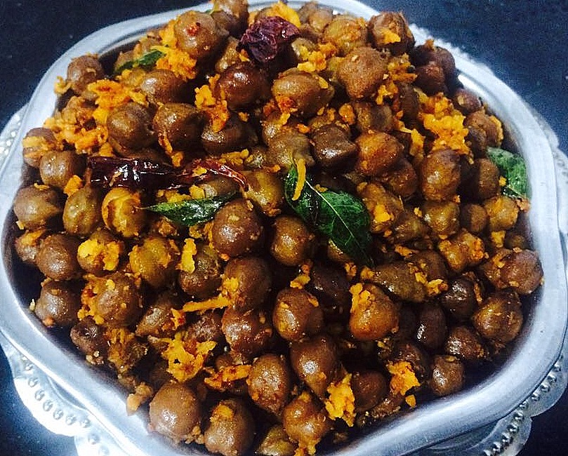Kala Chana Masala/Kondai Kadalai Masala Sundal