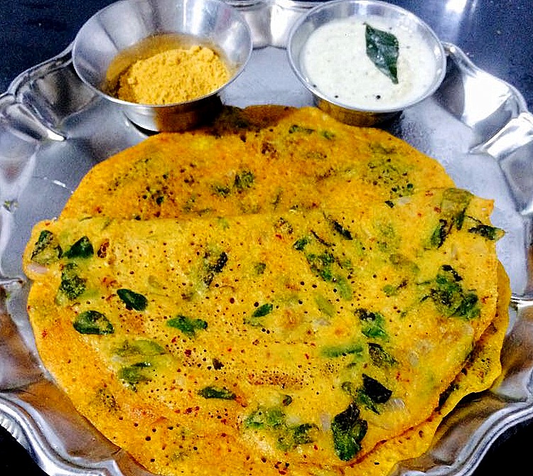 Murungai Keerai Adai / Drum Stick Leaves Adai