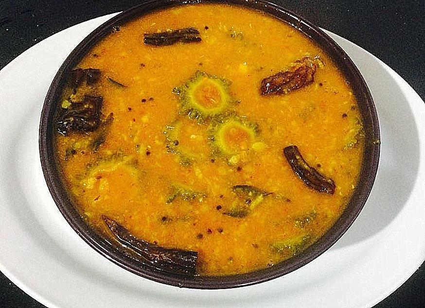 Bitter Gourd Gravy/Karela Pitlai /Pavakkai Pitlai