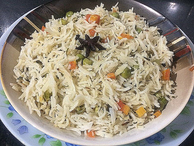 Vegetable Pulao in Pressure Cooker