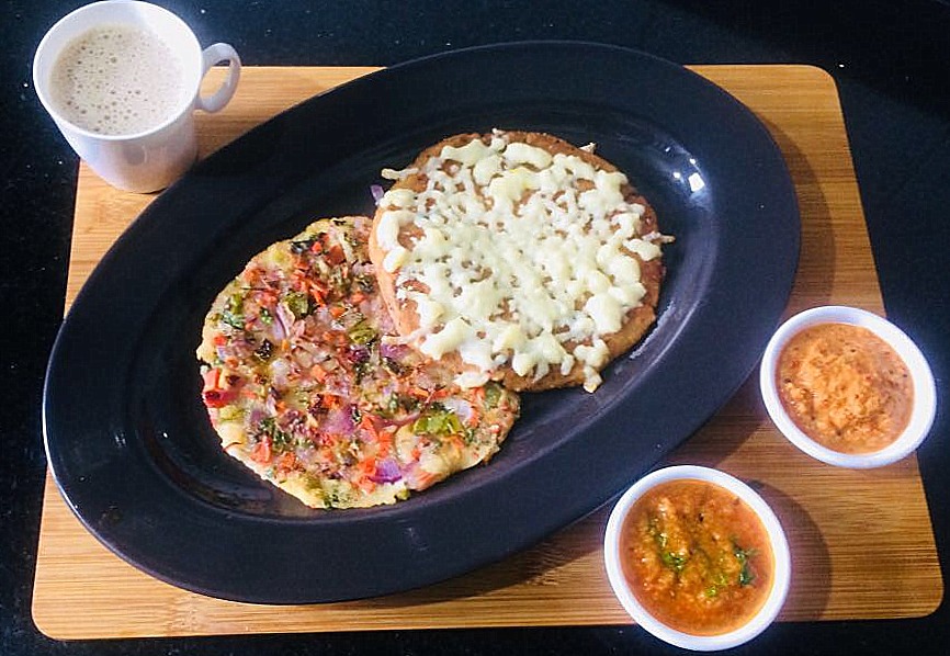 Instant Semonlina Pancake/Rava Uttapam/ Sooji Uttapam