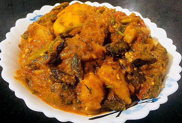 Aloo Bhindi Masala / Okra Potato Curry