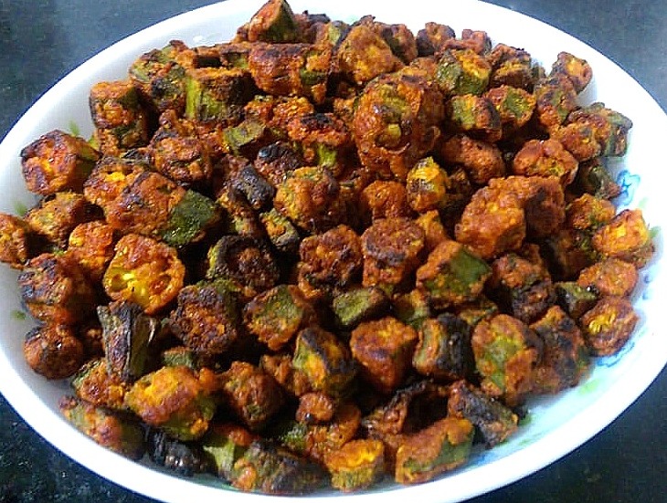 Bhindi Fry / Stir Fried Crispy Okra