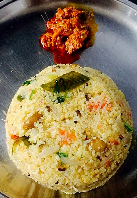 Wheat Rava Upma / Broken Wheat Upma