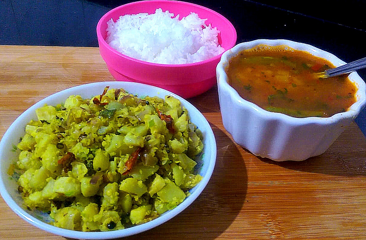 Stir Fried Chinese Potato/Siru Kizhangu Poriyal