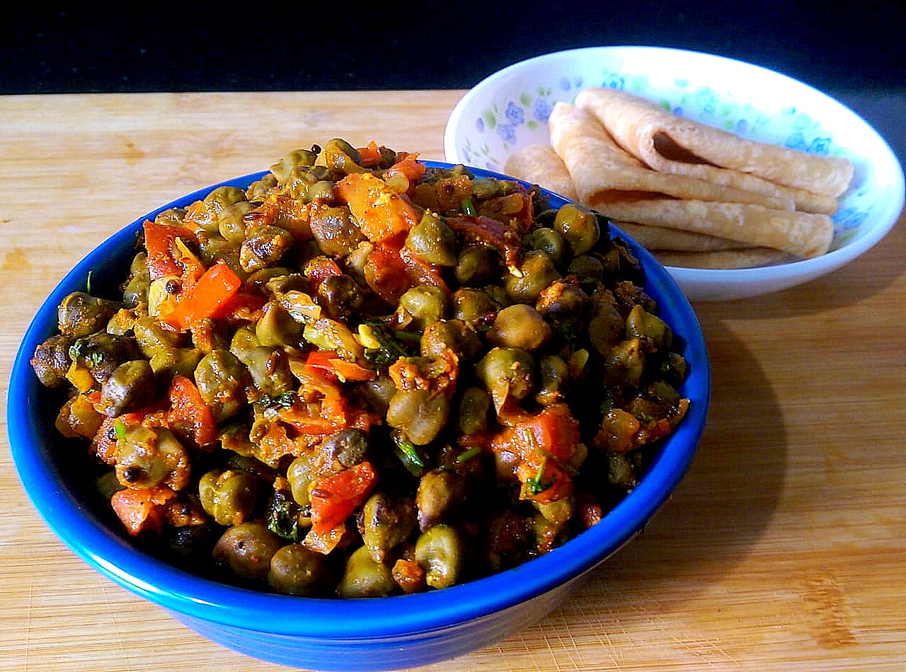 Green Chickpea Masala/Garbanzo Masala
