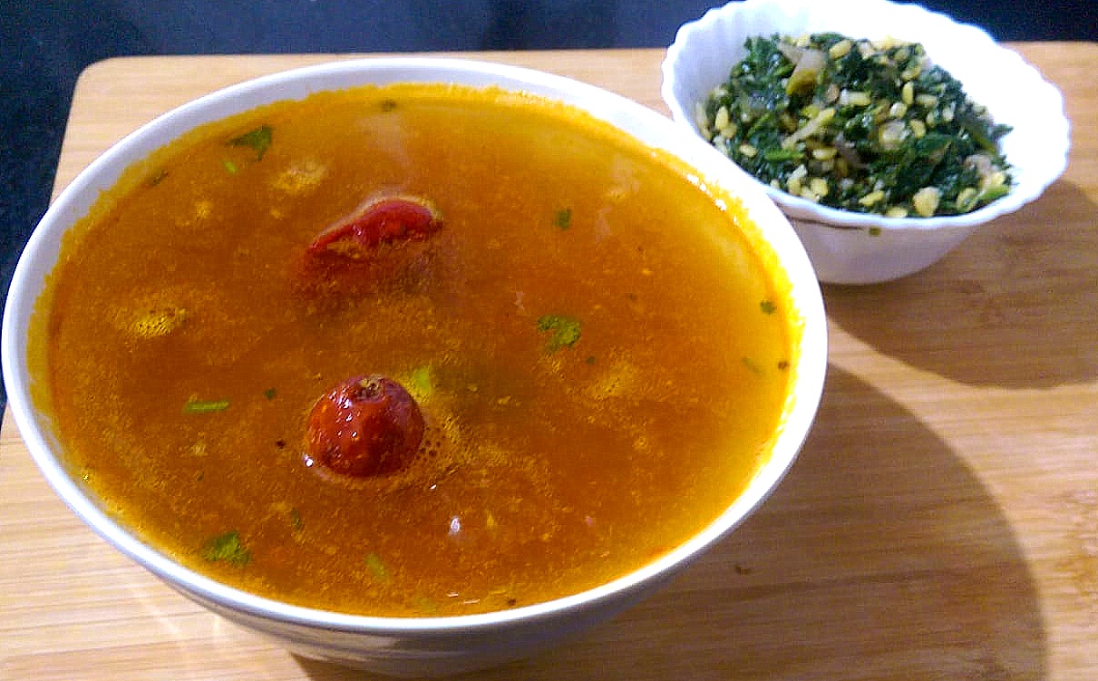 Lentil Soup with Pepper/Paruppu Rasam / Dal Rasam