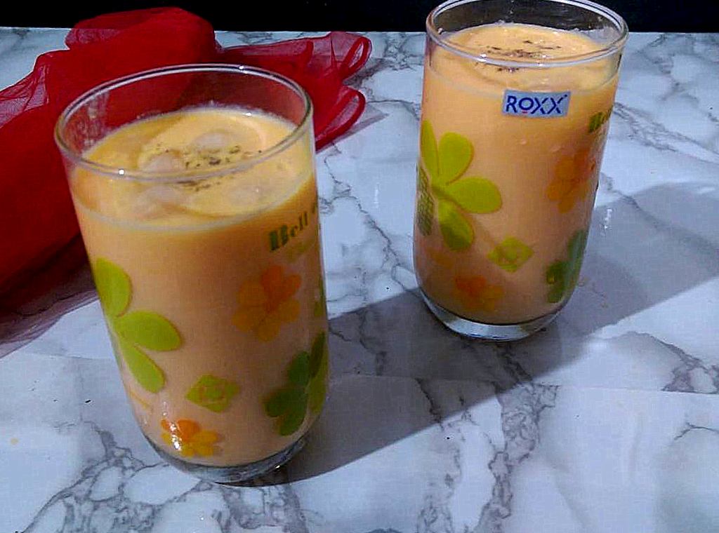 Musk Melon Milk Shake/Kharbuja Milk Shake