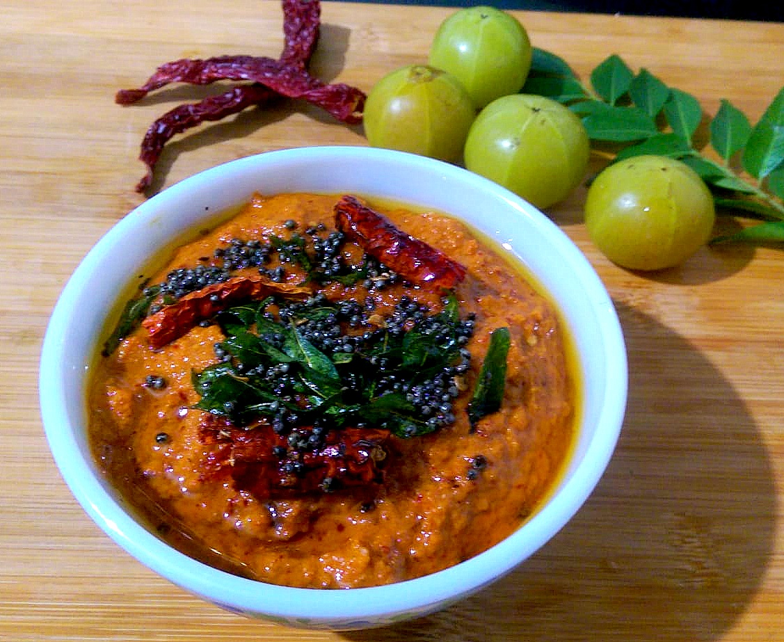 Indian Gooseberry (Amla) Chutney / Nellikai Chutney