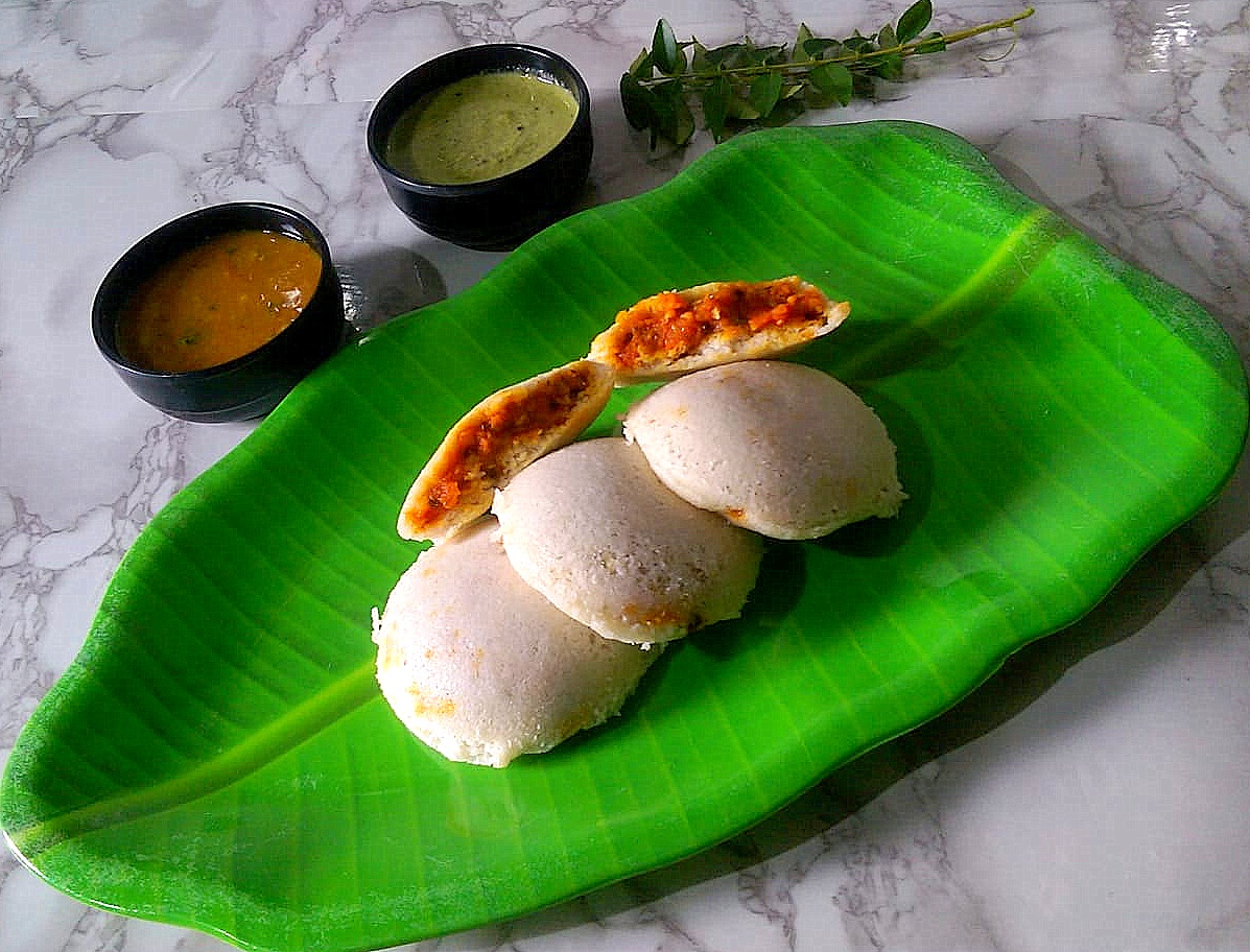 Stuffed Masala Idli