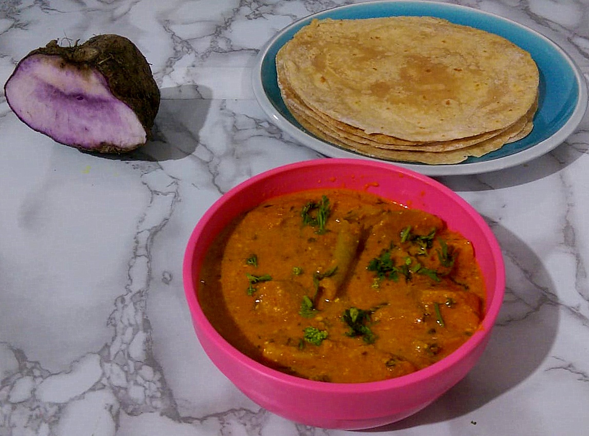 Purple Yam Gravy/ Ratalu Tomato Gravy/Ratalu Kilangu Gravy