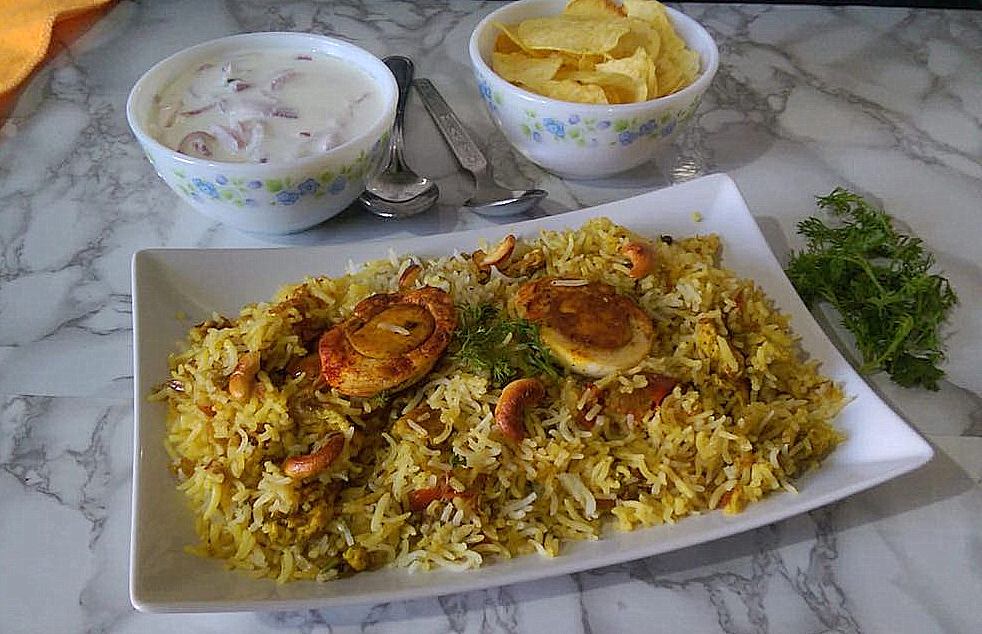 Malabar Egg Biriyani / Malabar Muttai Biriyani