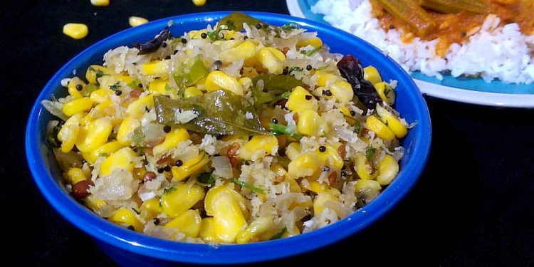 Sweet Corn Salad/Sweet Corn Poriyal