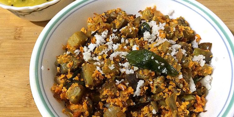 Eggplant Stir fry/Kathirikai Poriyal