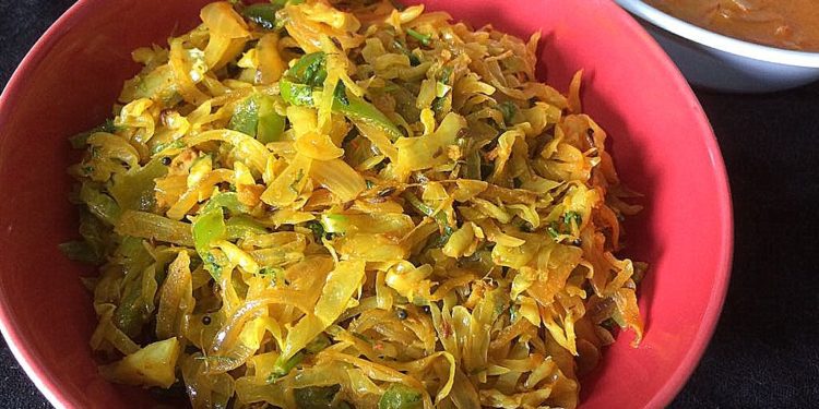 Cabbage and Capsicum Stir Fry