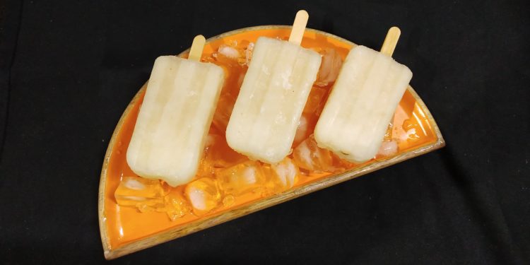 Quick and Easy Litchi Lemon Popsicle