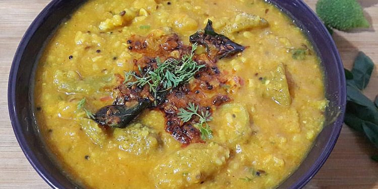 Spiny Gourd Lentil Curry/ Kantola Dal