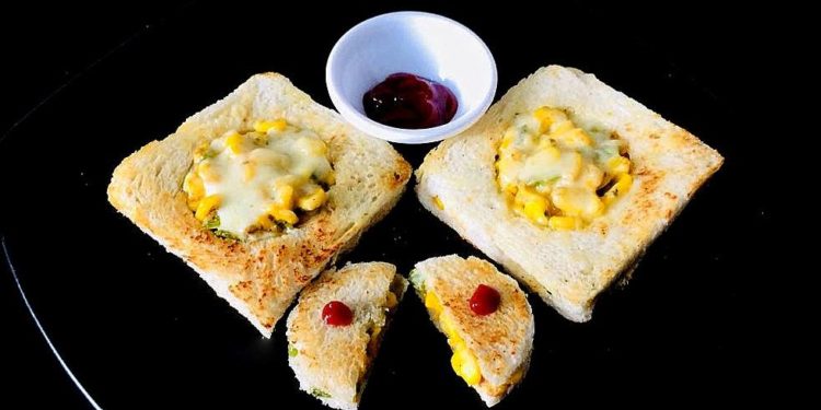 Cheesy Corn Diskette Sandwich