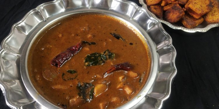 Yam Gravy and Yam Roast/ Senai Kizhangu Theeyal and Varuval In One Go